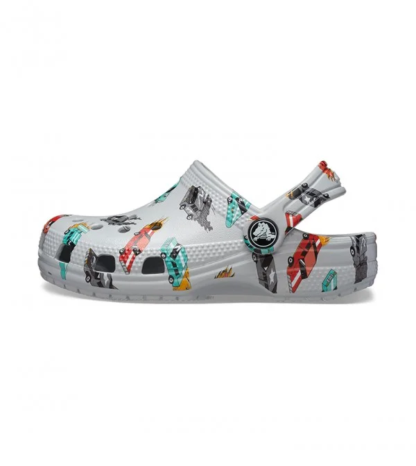كروكس Toddlers' Classic Race Cars Graphic Clog